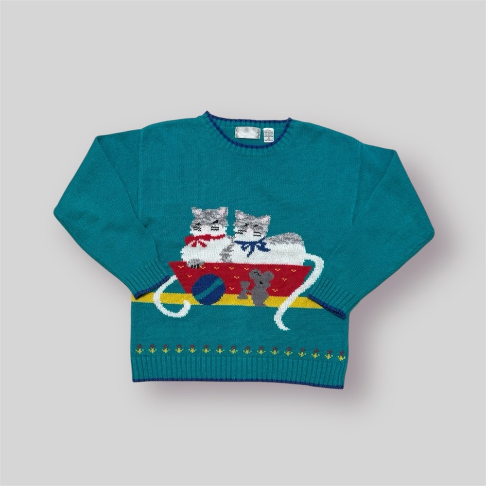 Vintage Cat Sweater